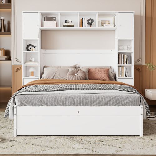 Hochbett-Doppelbett mit zwei Kippschutzschnallen-OKWISH