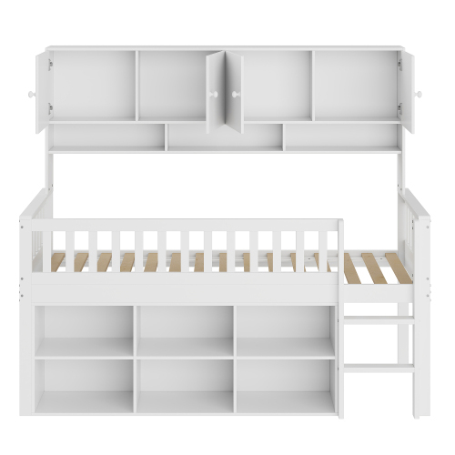 Kinderbett aus Holz mit Stauraum-OKWISH