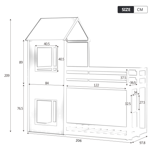 Etagenbett für Kinder-OKWISH