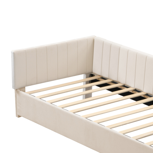 Samtgepolstertes Bett-OKWISH