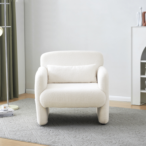 Freizeitstuhl Sessel Teddy Samt Sofastuhl Polsterstuhl Einzelsofastuhl Sessel 