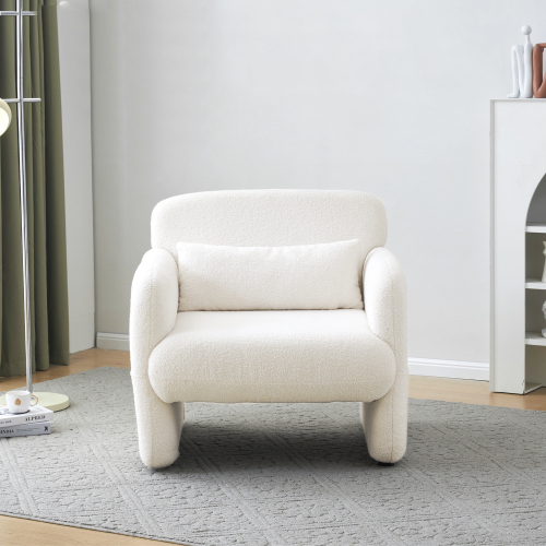 Freizeitstuhl Sessel Teddy Samt Sofastuhl Polsterstuhl Einzelsofastuhl Sessel