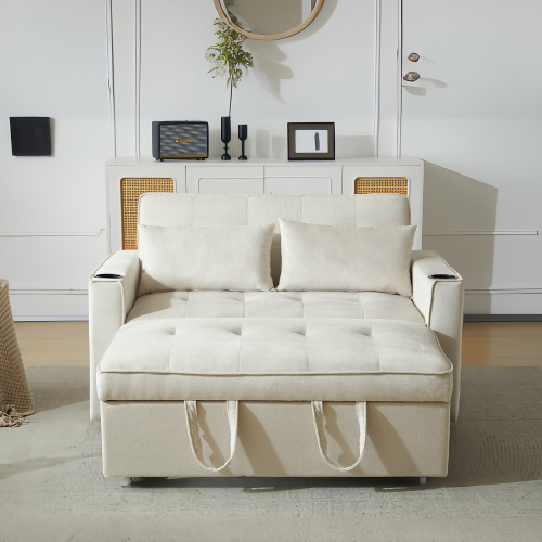 Klappschlafsofa mit Getränkehaltern und Kissen-OKWISH
