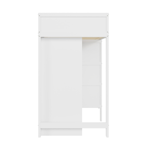 Doppelbett mit vertikaler Sicherheitstreppe-OKWISH