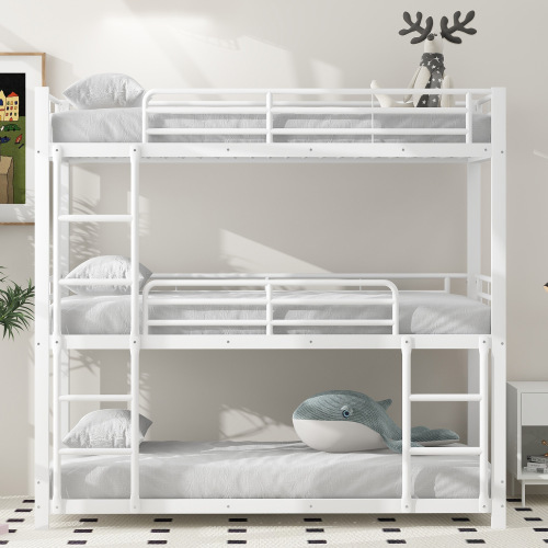 Doppelschichtiges Metallbettgestell für drei Personen-OKWISH