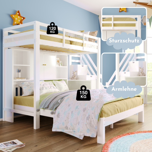 Multifunktionales Kinder-Etagenbett-OKWISH