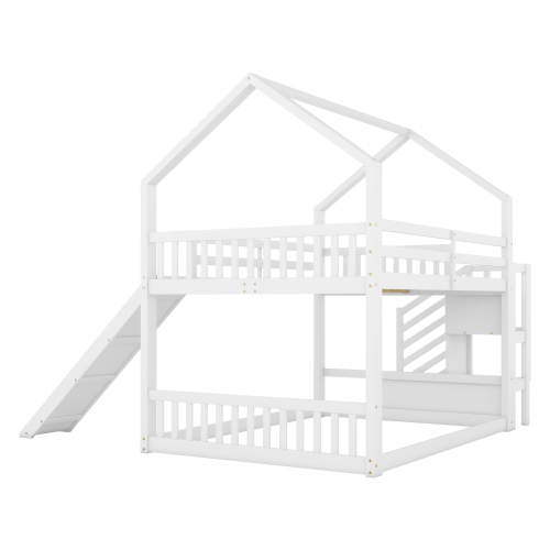 Etagenbett im Treppenhaus mit Stauraum-OKWISH