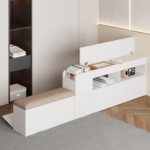 Multifunktionales modulares Bett aus Massivholz-OKWISH