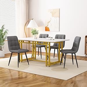 Esstisch Set Esszimmertisch für Esszimmer Küche Wohnzimmer Esszimmerstuhl-Set Essgruppe