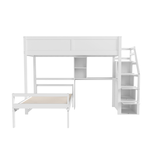 2-in-1-Gitterbett aus Kiefernholz mit hohem Gitter-OKWISH