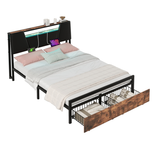 Flaches Bett mit Eisenrahmen-OKWISH