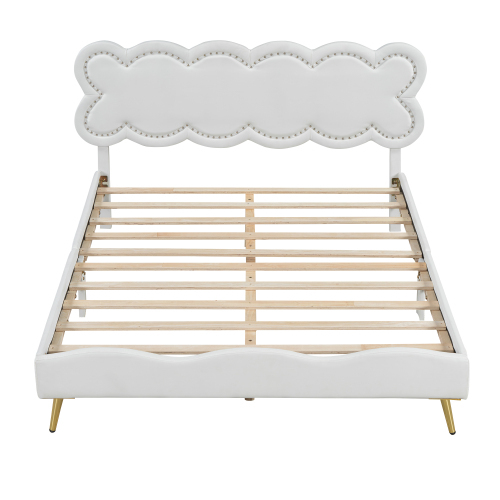 Schlichtes Doppelbett mit gepolstertem Lattenrost-OKWISH