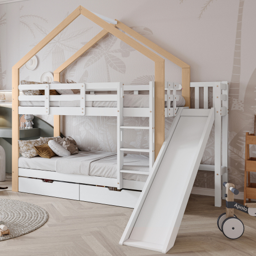 Haushaltsbett mit Absturzsicherung Etagenbett-OKWISH