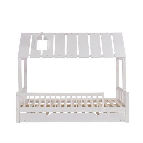 Tisch、Schreibtisch、Arbeitstisch、mit Richtungsrädern、Kiefer+MDF、Weiß+Natur 