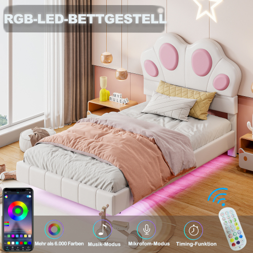 Polsterbett für Kinder in Katzenpfotenform-OKWISH