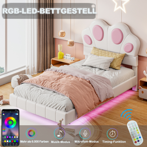 Polsterbett für Kinder in Katzenpfotenform-OKWISH