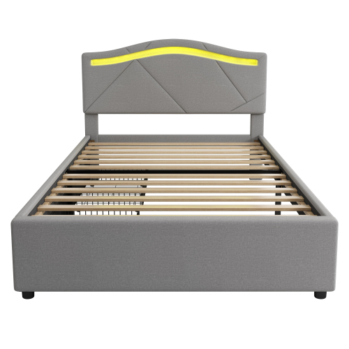 Polsterbett mit Lattenrost-OKWISH