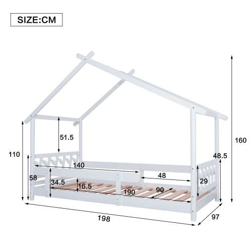 Hausbett aus Massivholz-OKWISH
