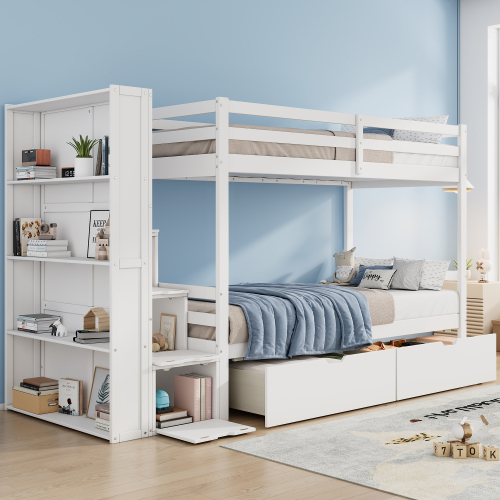 Multifunktionales Etagenbett mit Stauraum-OKWISH