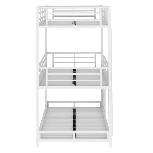 Doppelschichtiges Metallbettgestell für drei Personen-OKWISH