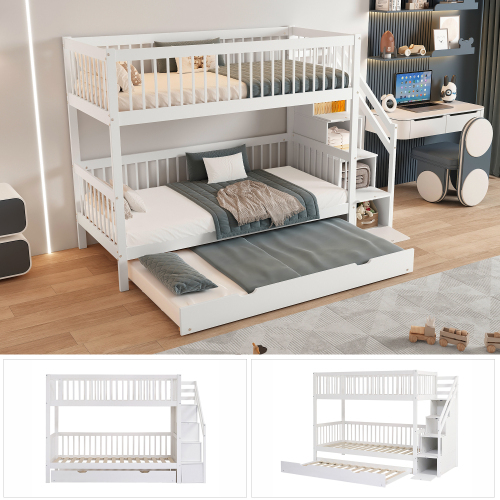 Etagenbett mit Rollbett-OKWISH