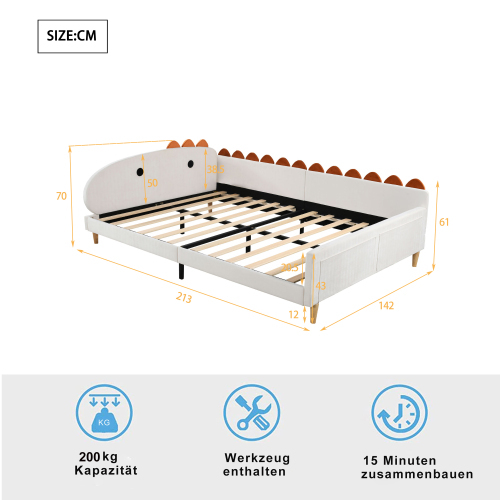 Weiches Kinderbett in Dinosaurierform-OKWISH