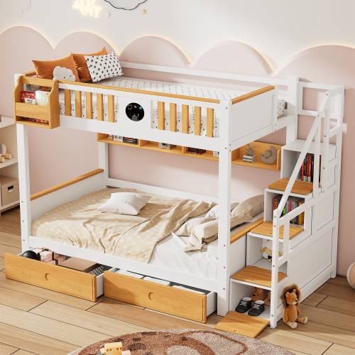 Etagenbett mit Treppe-OKWISH