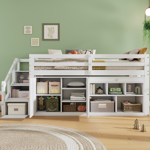 Multifunktionales Kinderbett aus Holz-OKWISH