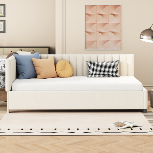 Samtgepolstertes Bett-OKWISH