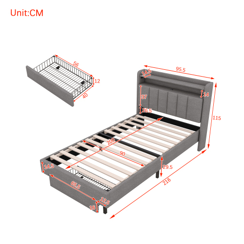 Klappbares Polsterbett-OKWISH
