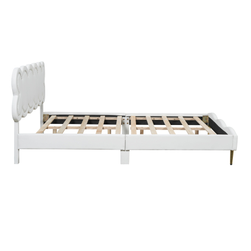 Schlichtes Doppelbett mit gepolstertem Lattenrost-OKWISH