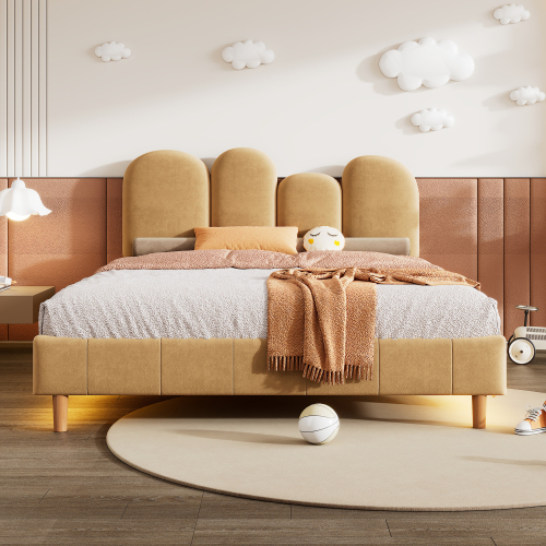 Daumenförmiges Nachttisch-Doppelbett-OKWISH