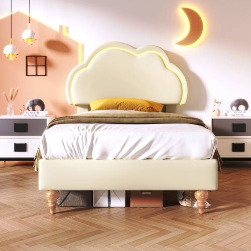 Cloud-Kopfteil-Polsterbett-OKWISH