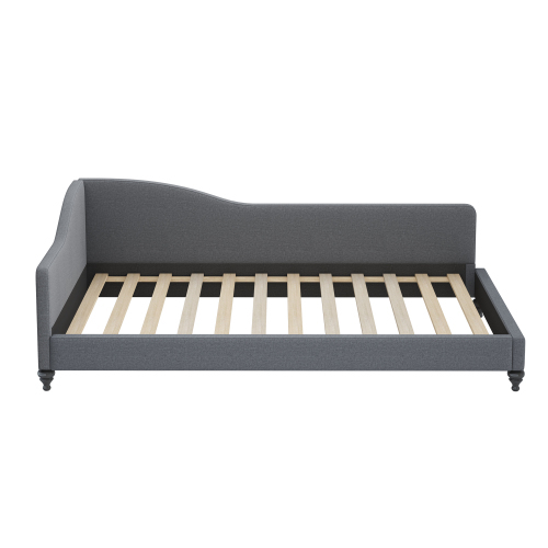 Polsterbett Schlafsofa 90*200 Multifunktionsbett mit Lattenrost und hautfreundlichem Leinenstoff