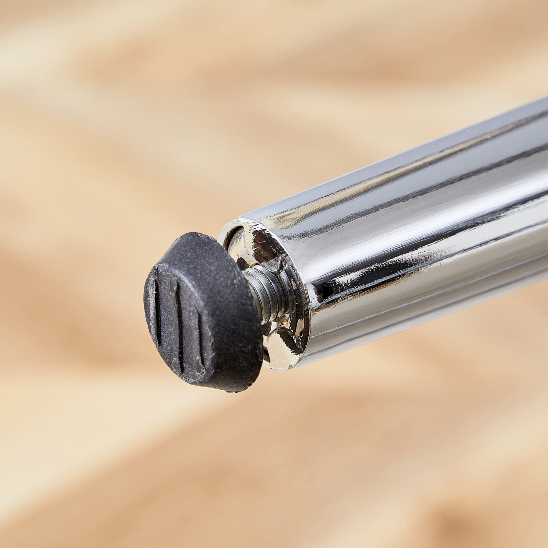 OKWISH Black Dining Chair with PU Leather and Metal Legs