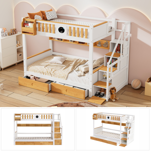 Etagenbett mit Treppe-OKWISH