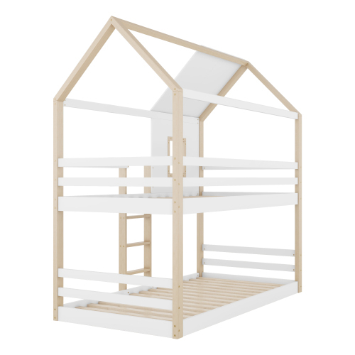 Etagenbett mit Lattenrost, Leiter und Fenstergitter-OKWISH
