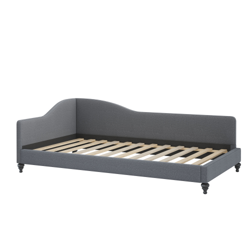 Polsterbett Schlafsofa 90*200 Multifunktionsbett mit Lattenrost und hautfreundlichem Leinenstoff