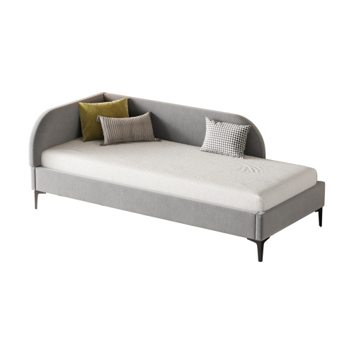 Polsterbett 90*200 Sofabett Multifunktionsbett mit Lattenrost Hautfreundlicher Samtstoff