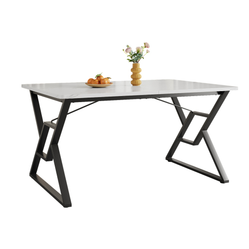 Esstisch mit massivem Metallgestell-OKWISH