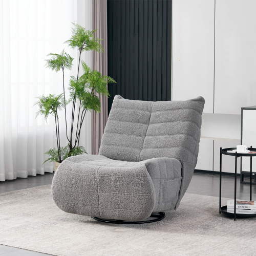 Teddy Plüsch Massage beheizter Drehstuhl-OKWISH