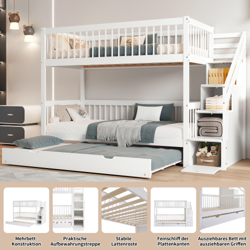 Etagenbett mit Rollbett-OKWISH