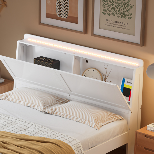 Offene Regale mit Falttür-Doppelbett-OKWISH