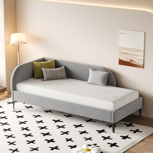 Polsterbett 90*200 Sofabett Multifunktionsbett mit Lattenrost Hautfreundlicher Samtstoff