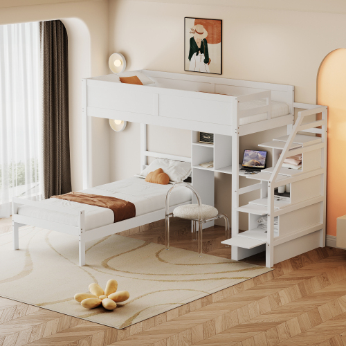 2-in-1-Gitterbett aus Kiefernholz mit hohem Gitter-OKWISH