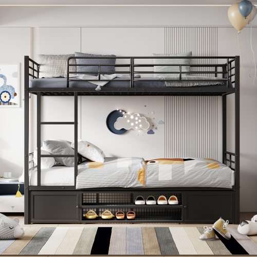 Etagenbett mit Eisenrahmen-OKWISH