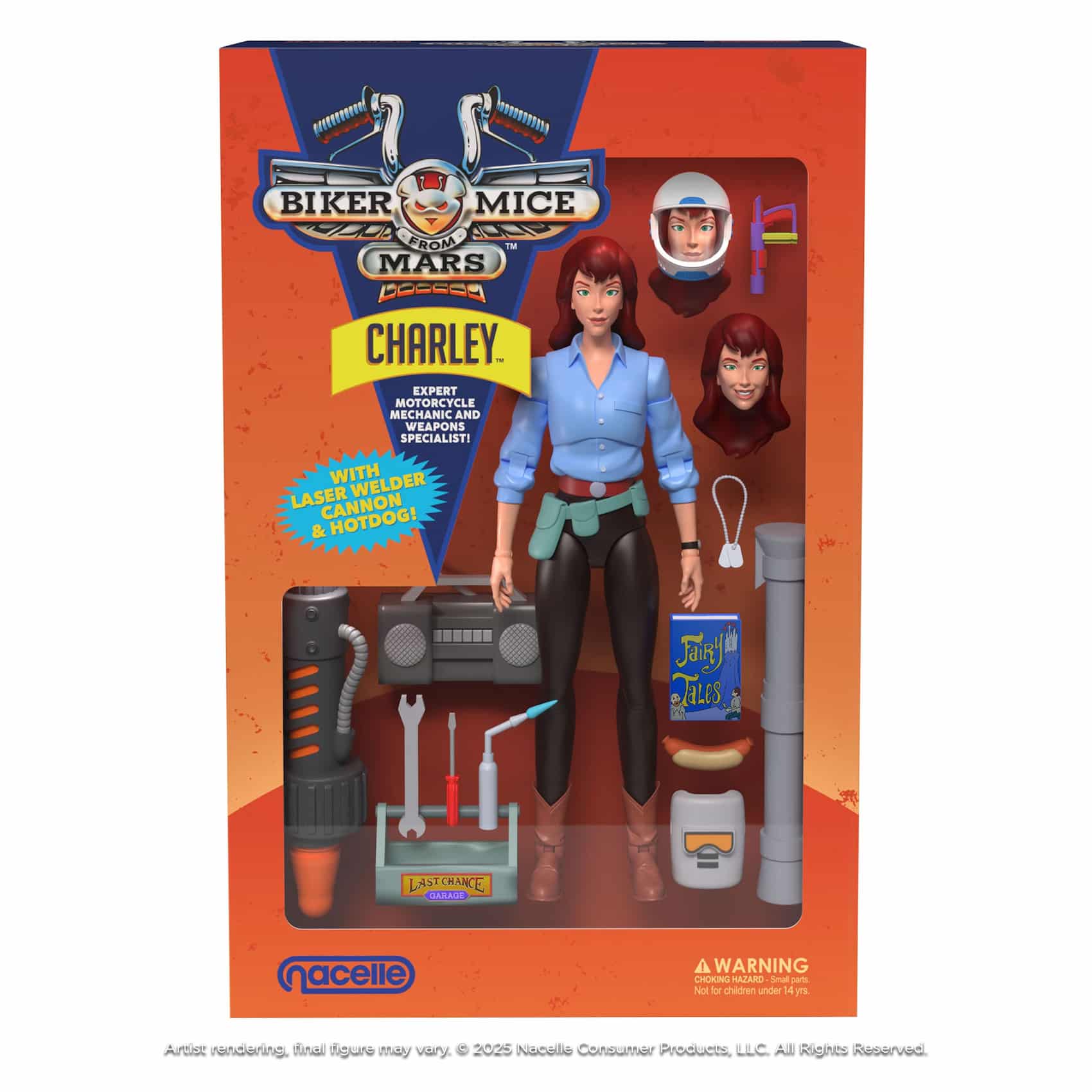 Biker Mice from Mars Charley action figure in retail packaging with accessories by Nacelle