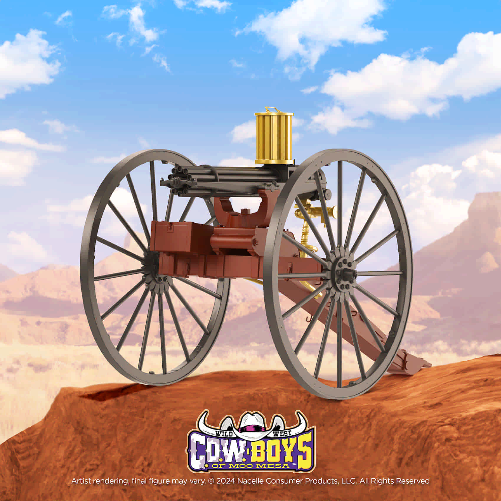Cowlamity Kate's Gatling gun included with the Nacelle C.O.W.-Boys of Moo Mesa Wave 1 action figure