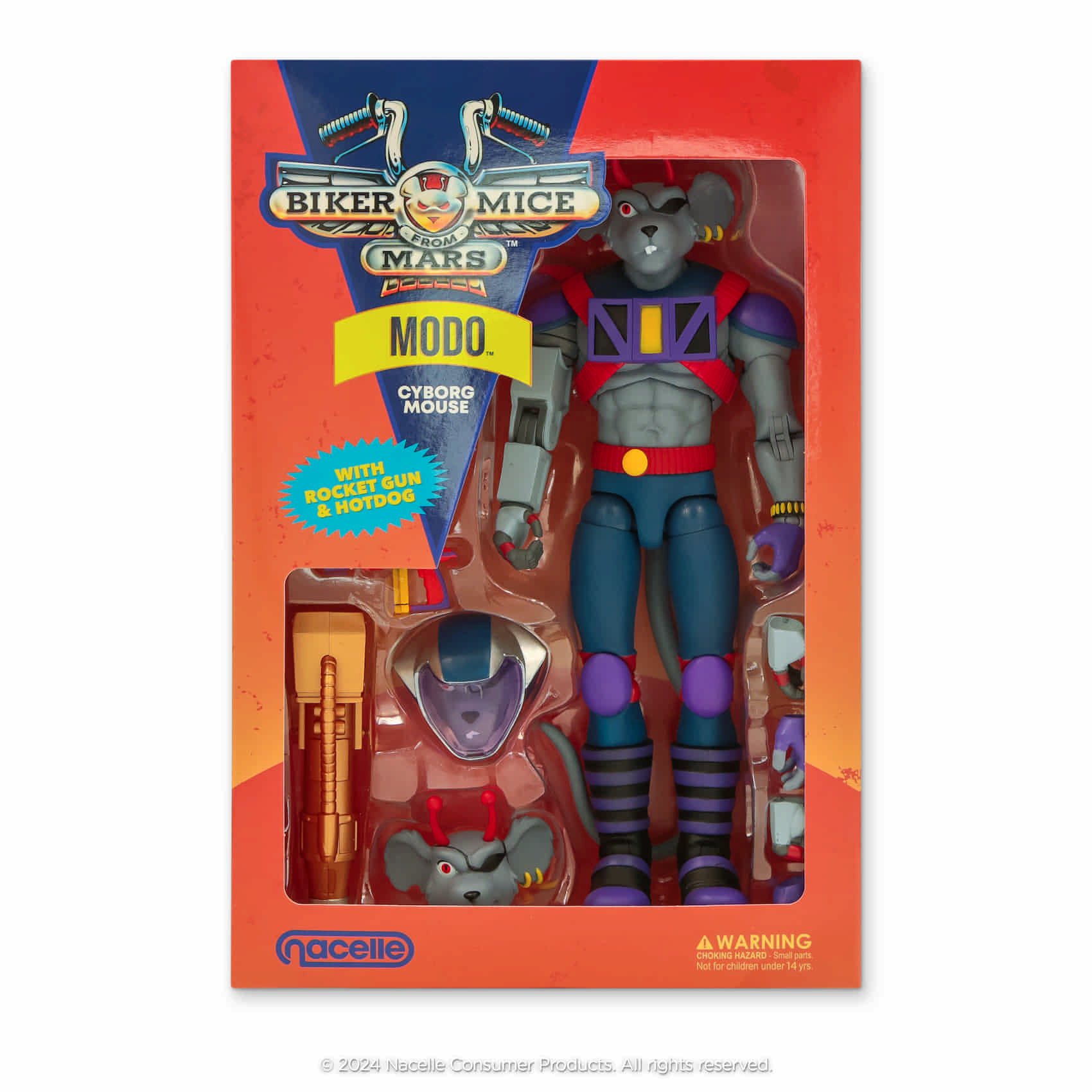 Nacelle Biker Mice From Mars Wave 1 Modo 7-inch action figure in packaging