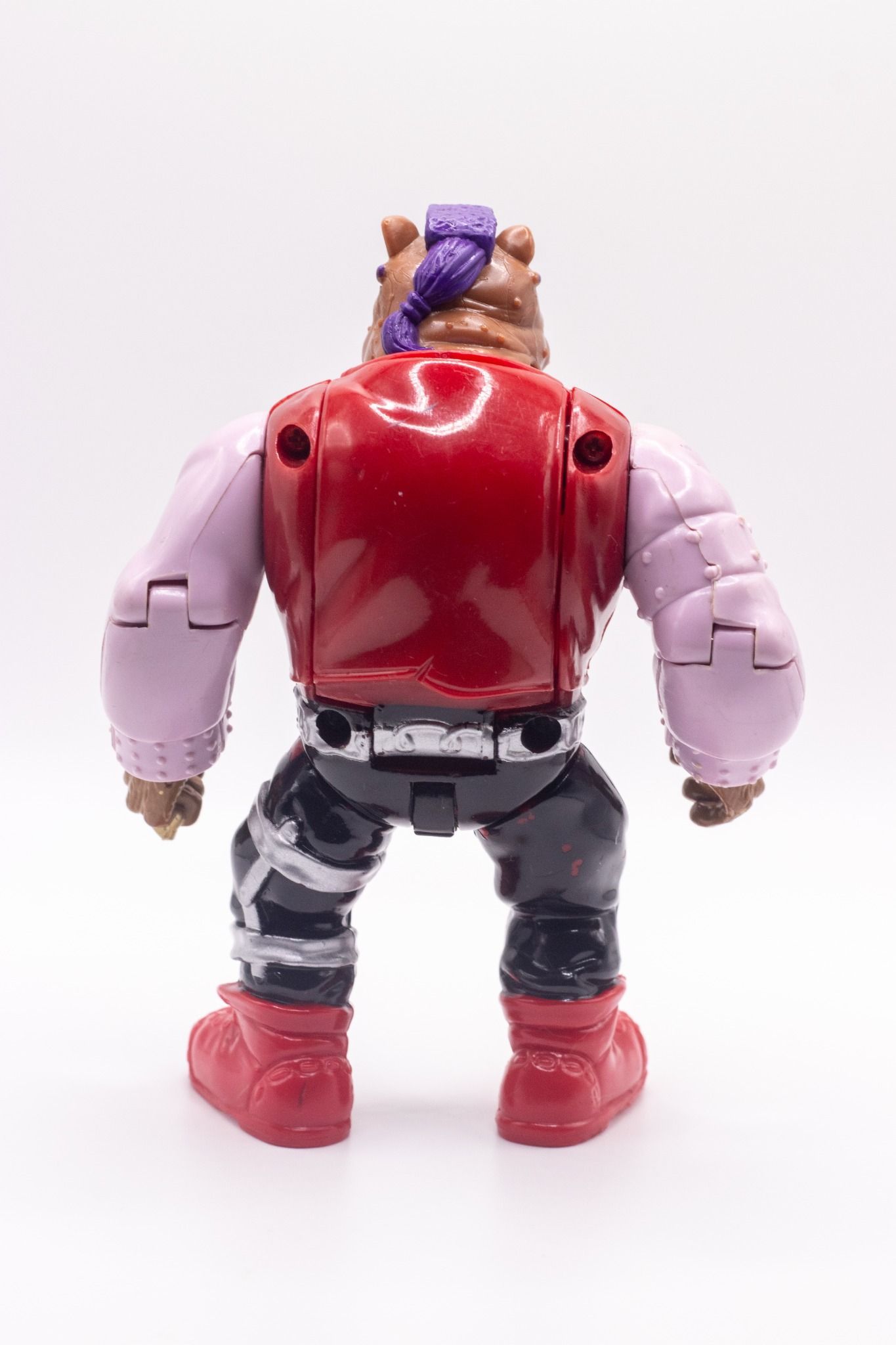 Rear view of Mutatin' Bebop action figure in mutated form